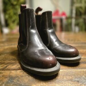 Womens Doc Martens Flora Arcadia Cherry Red Chelsea Boots